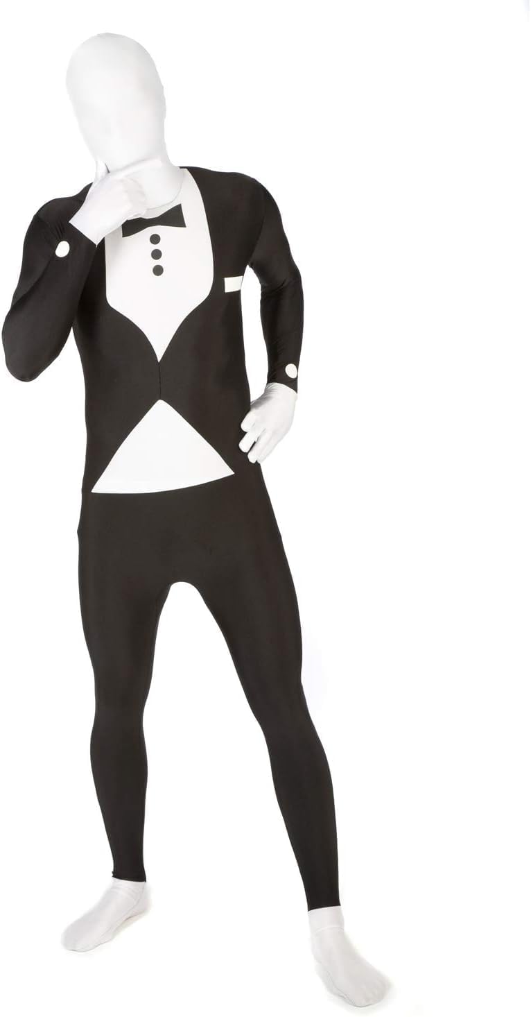 Morphsuit Tuxedo L 165cm- 180cm Schwarz L, Schwarz L