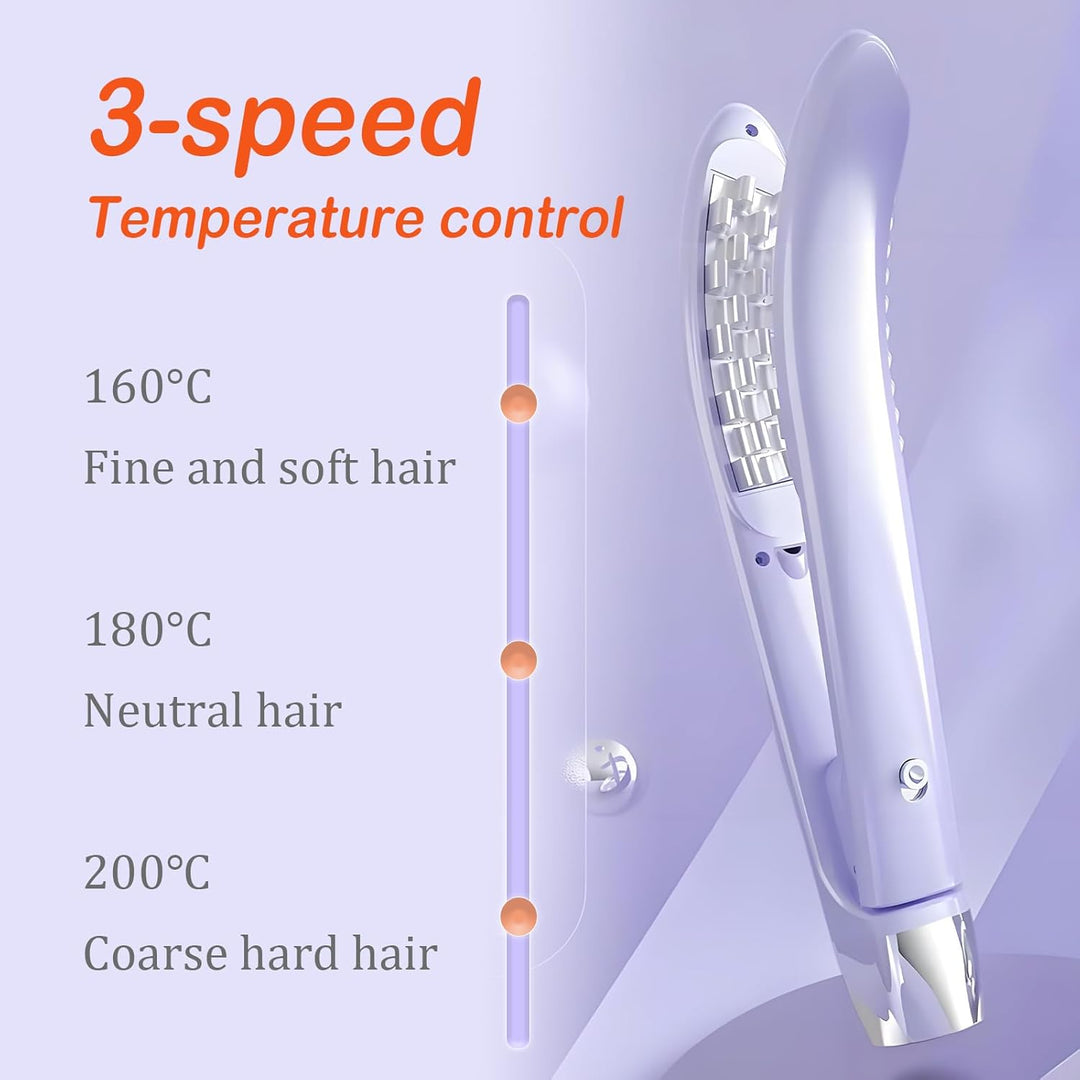 Kreppeisen für die Haare mit 30 Sekunden PTC-Heizung, Doppelzähne für 3D-Sensorik, 3 Temperaturmodi
