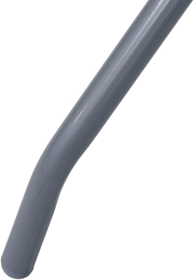 Gartentisch Hellgrau 60 cm Stahl und Glas