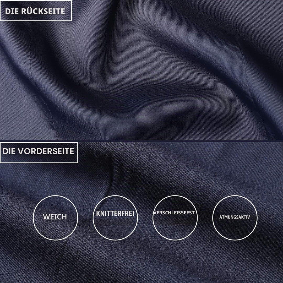 HISDERN Anzugweste für Herren Elegant Hochzeit Weste Klassische Einfarbig Casual Businessweste Forme
