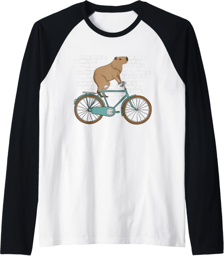 Wasserschwein Fahrrad Nagetier - Capibara Capy Capybara Raglan