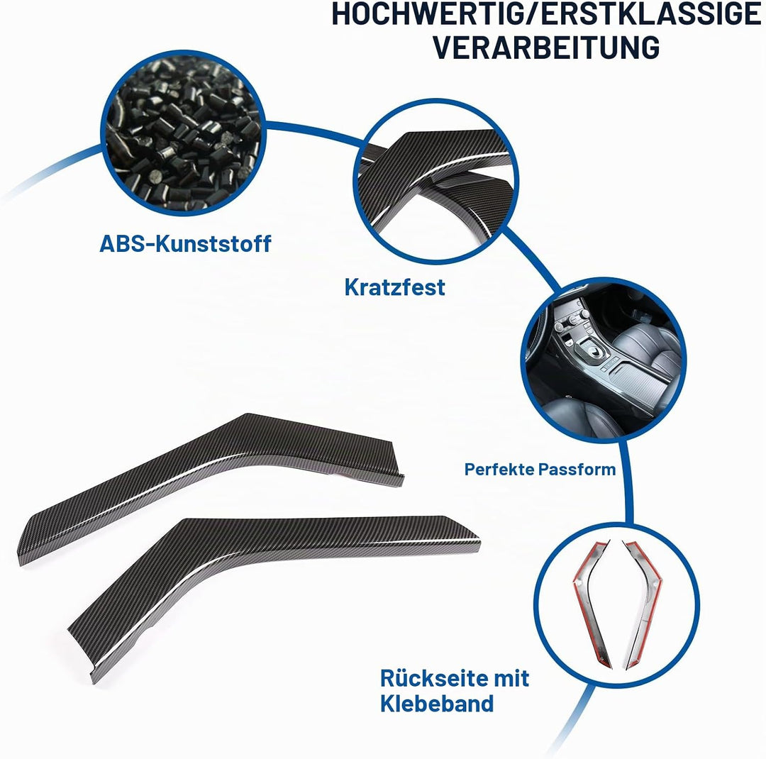 DIYUCAR ABS-Kunststoff-Mittelkonsole, Seitendekoration, für Land Rover Range Rover Evoque 2012–2018