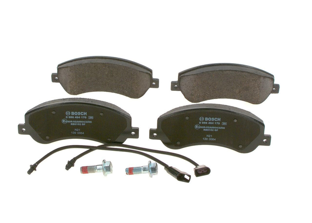 Bosch BP1081 Bremsbeläge - Vorderachse - ECE-R90 Zertifizierung - vier Bremsbeläge pro Set