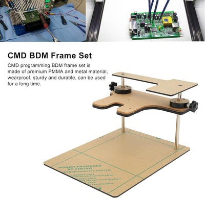 BDM-Rahmenset, BDM100-Rahmenadapter-Set Universelle PMMA-Metall-Programmierhalterung ECU-Chip-Diagno