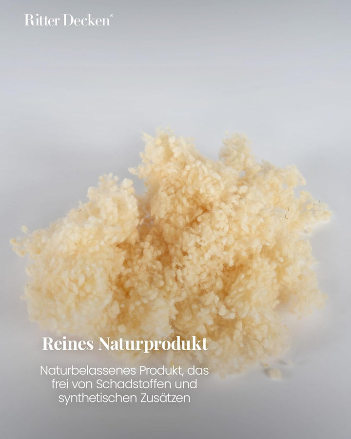 Schurwollkügelchen aus 100 % kbT Schurwolle (19,90 €/kg)Natur. 1kg, geeignet als Füllmaterial für Ki