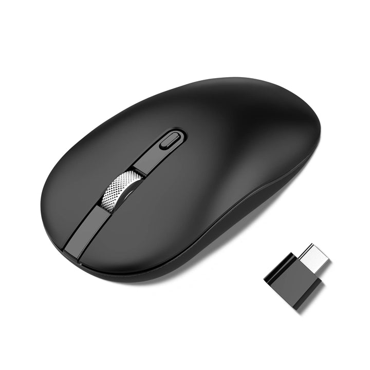 cimetech Maus Kabellos USB C, Slim Beidhändig 2.4G Leise Mini Maus Kabellos 3 DPI Einstellbar Silent