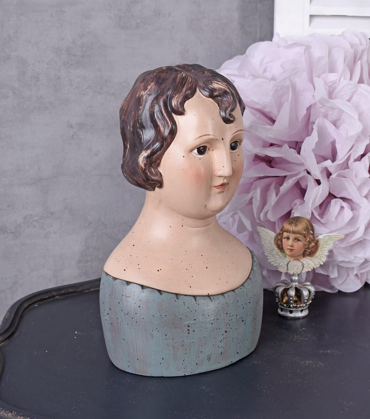 Deckeldose Frauenkopf Biedermeier Stil Schmuckkasten Schatulle Shabby TVC076 Palazzo Exklusiv