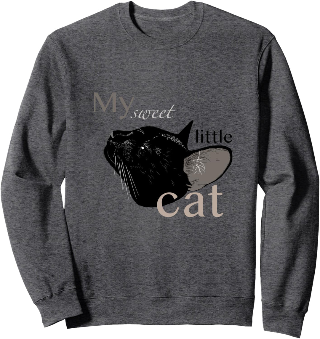 Katze Kätzchen sweet little cat shirt Geschenk kitten Katzen Sweatshirt