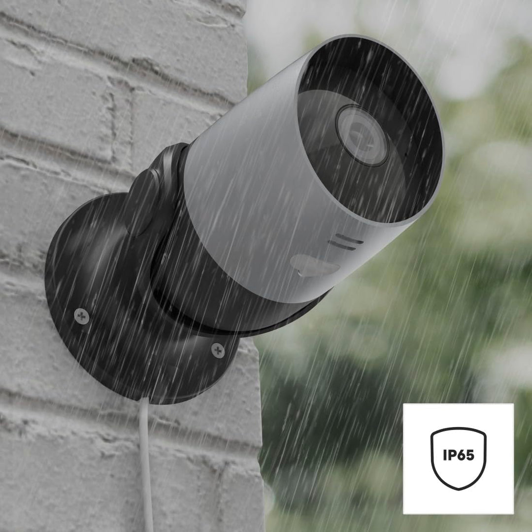 Hama Überwachungskamera WLAN (WLAN Kamera f. aussen, Outdoor-Kamera mit Sprach- u. App-Steuerung, we