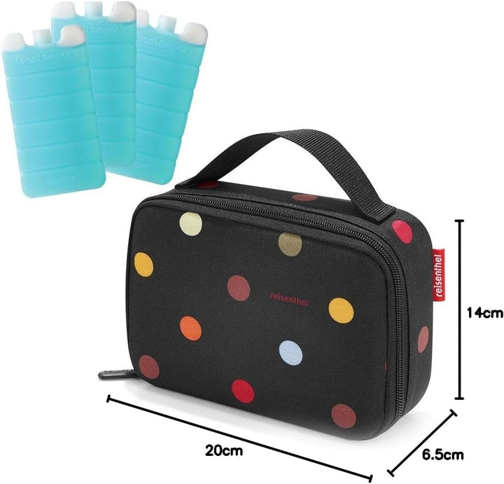 reisenthel thermocase Kühltasche Isoliertasche Plus 3X Mepal Kühlakku zum länger Kühlen dots, dots
