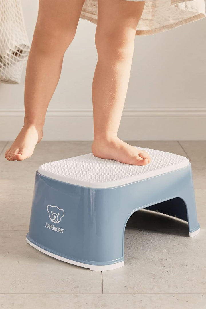 BabyBjörn Tritthocker, Graublau/Weiss