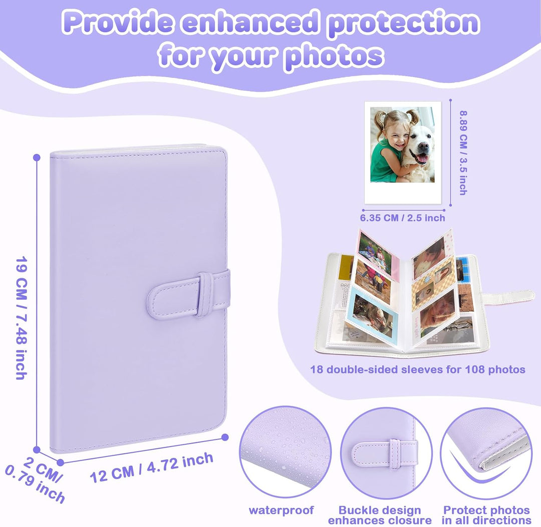 Eurhomewit Sofortbildkameras Zubehör Set für Fujifilm Instax Mini 12, Enthält Tasche für Instax Mini