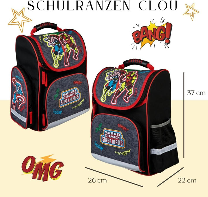 Undercover Schulranzen Set 1. Klasse - Personalisierter Inhalt mit Name - Schultasche Jungen Mädchen