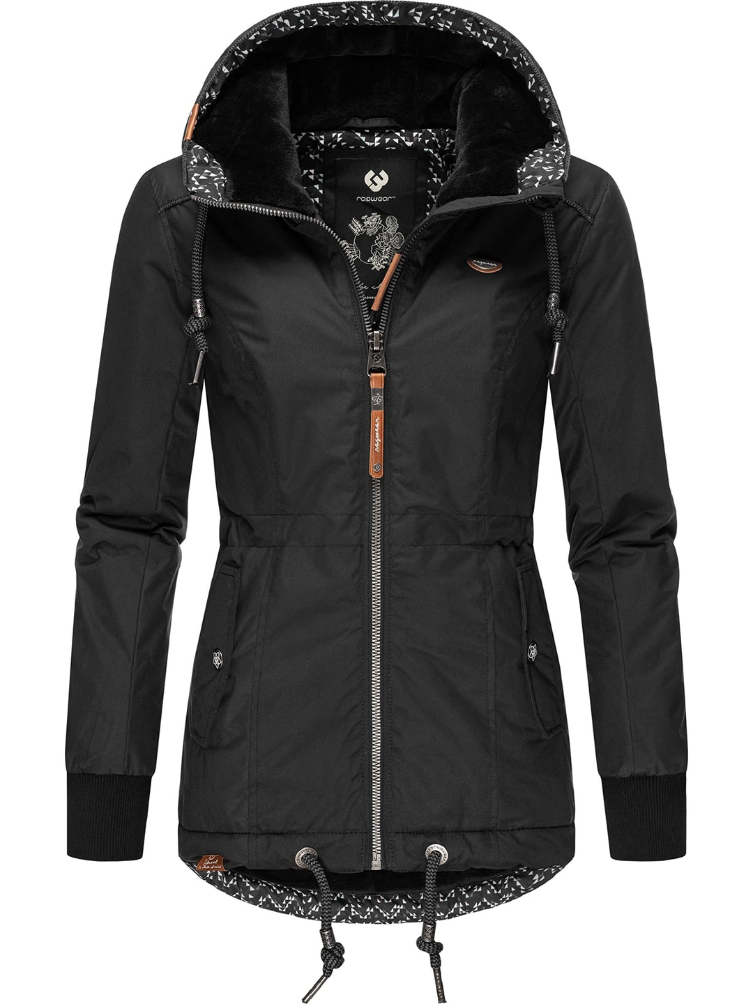 Ragwear Damen Winterjacke Outdoorjacke mit Kapuze YM-Danka XS-6XL S Black21, S Black21