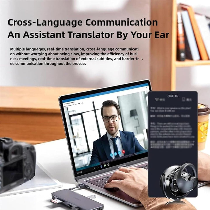 Usper Hy-T26 Pro üBersetzer KopfhöRer, Bluetooth üBersetzungskopfhöRer, Echtzeit Translation Kabello