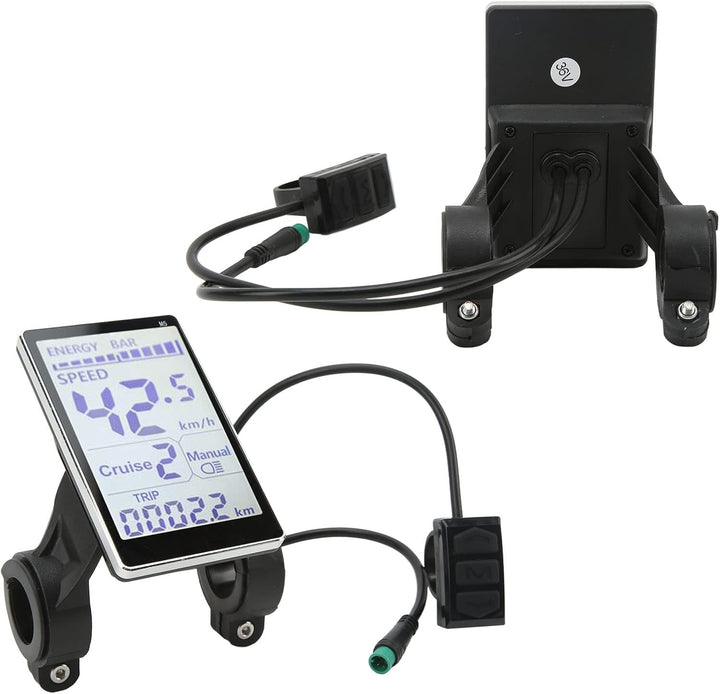Elektrisches Fahrrad-LCD-Anzeigemessgerät, 5-Polig 24V 36V 48V 60V E Scooter M5 LCD-Panel-Bildschirm
