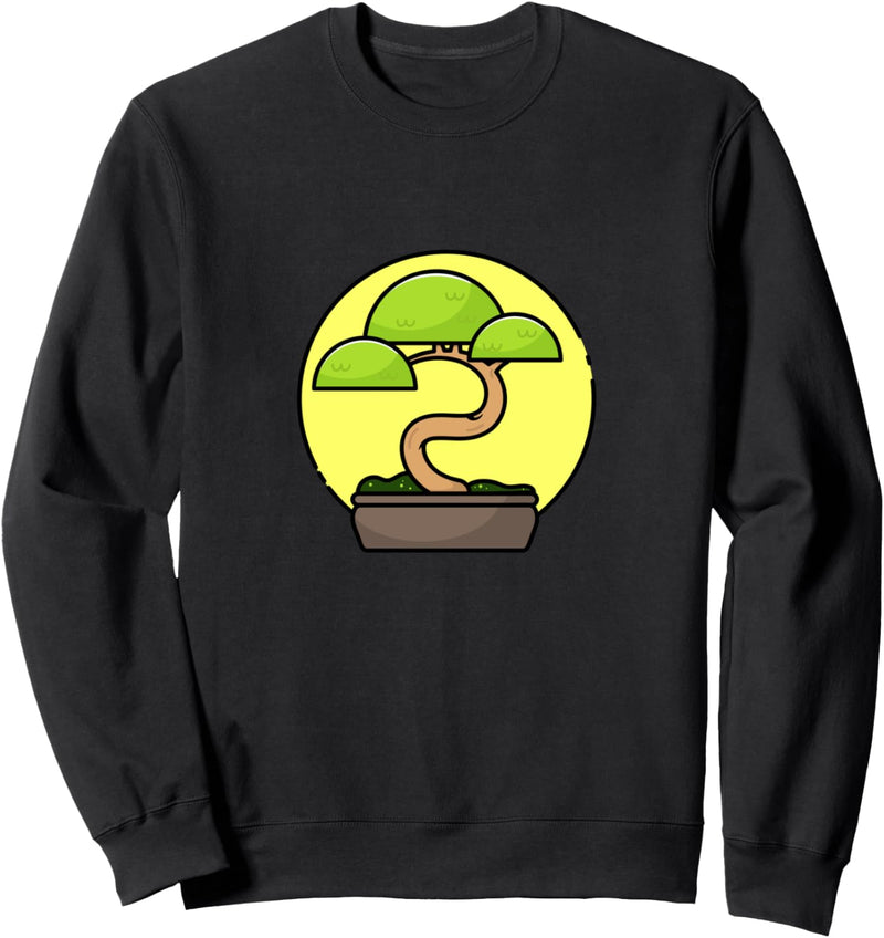 Abstrakter Bonsai-Baum Sweatshirt