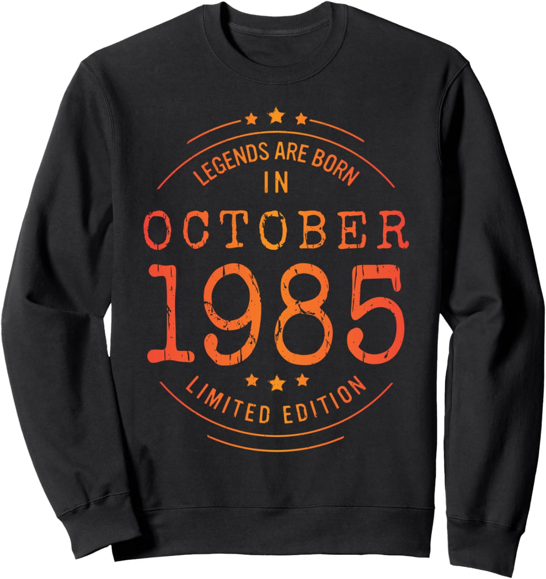 Geburtstag Oktober 1985 Limited Geschenk Edition Vintage Sweatshirt