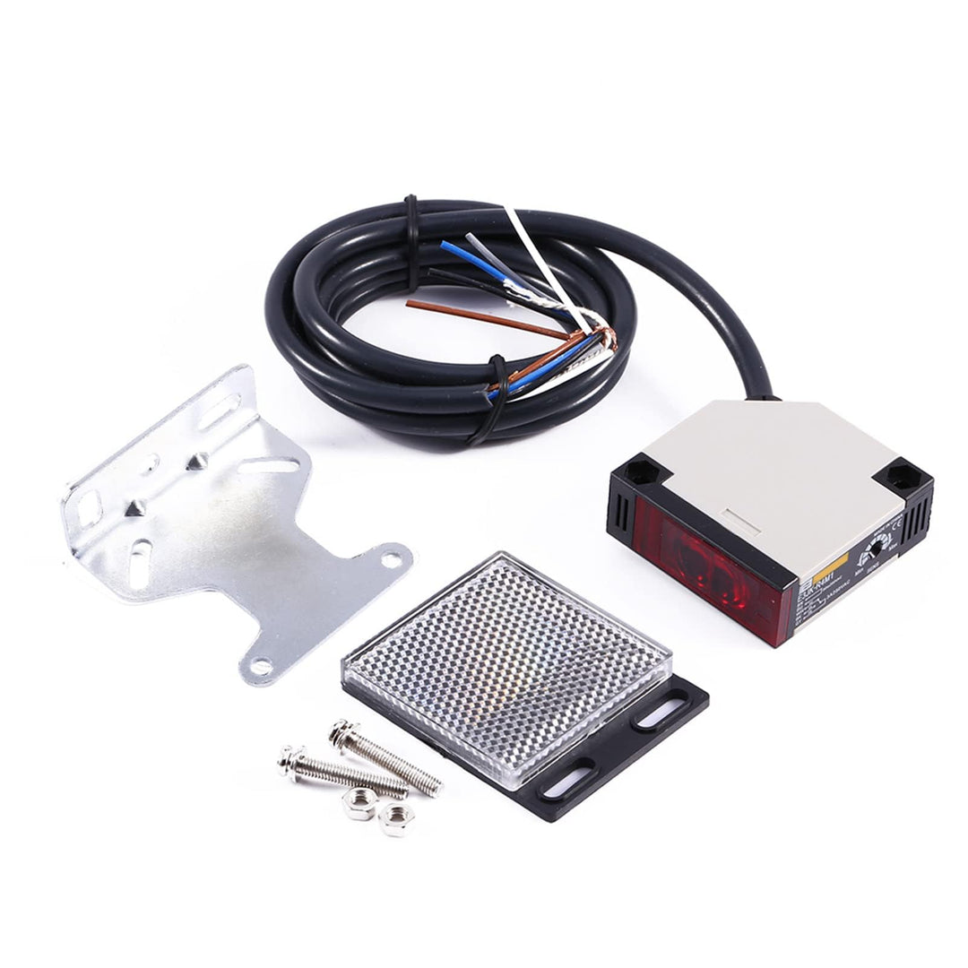 Keenso Reflexlichtschranke, 1 Stk E3JK-R4M1 Reflexions-Lichtschranke AC 90-250V 3A Lichtschranke Spi