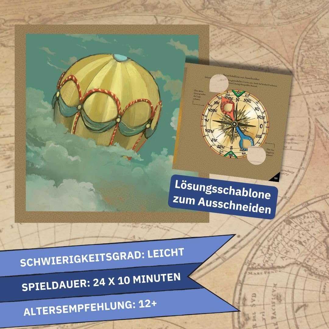 24 DAYS ESCAPE – Der Escape Room Adventskalender: In 80 Tagen um die Welt: 24 verschlossene Rätselse