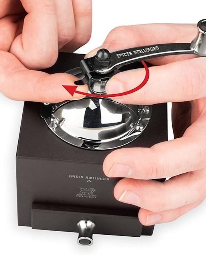 PEUGEOT - Pfeffermühle Roellinger 13 cm - Inspiriert von der traditionellen Peugeot Kurbelmühle mit