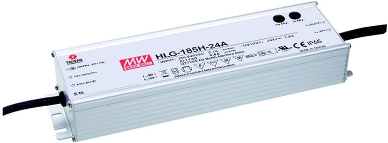 MEAN WELL HLG-185H-24A AC-DC Single Output-LED-Treiber, Mix Mode mit PFC, HLG-185H-24A