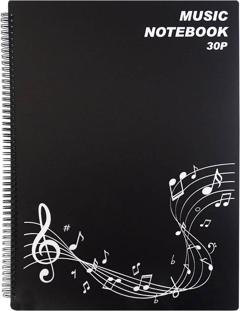 keepdrum MA30 Notenmappe Orchester Ordner Zeichenmappe mit 30 Seiten DIN A3 Mappe DIN A3, Mappe DIN