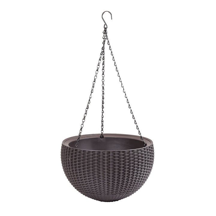 Keter Blumentopf Hanging Sphere mit Hängekette Pflanzampel Hängeampel Hängetopf Deko Strickdesign au