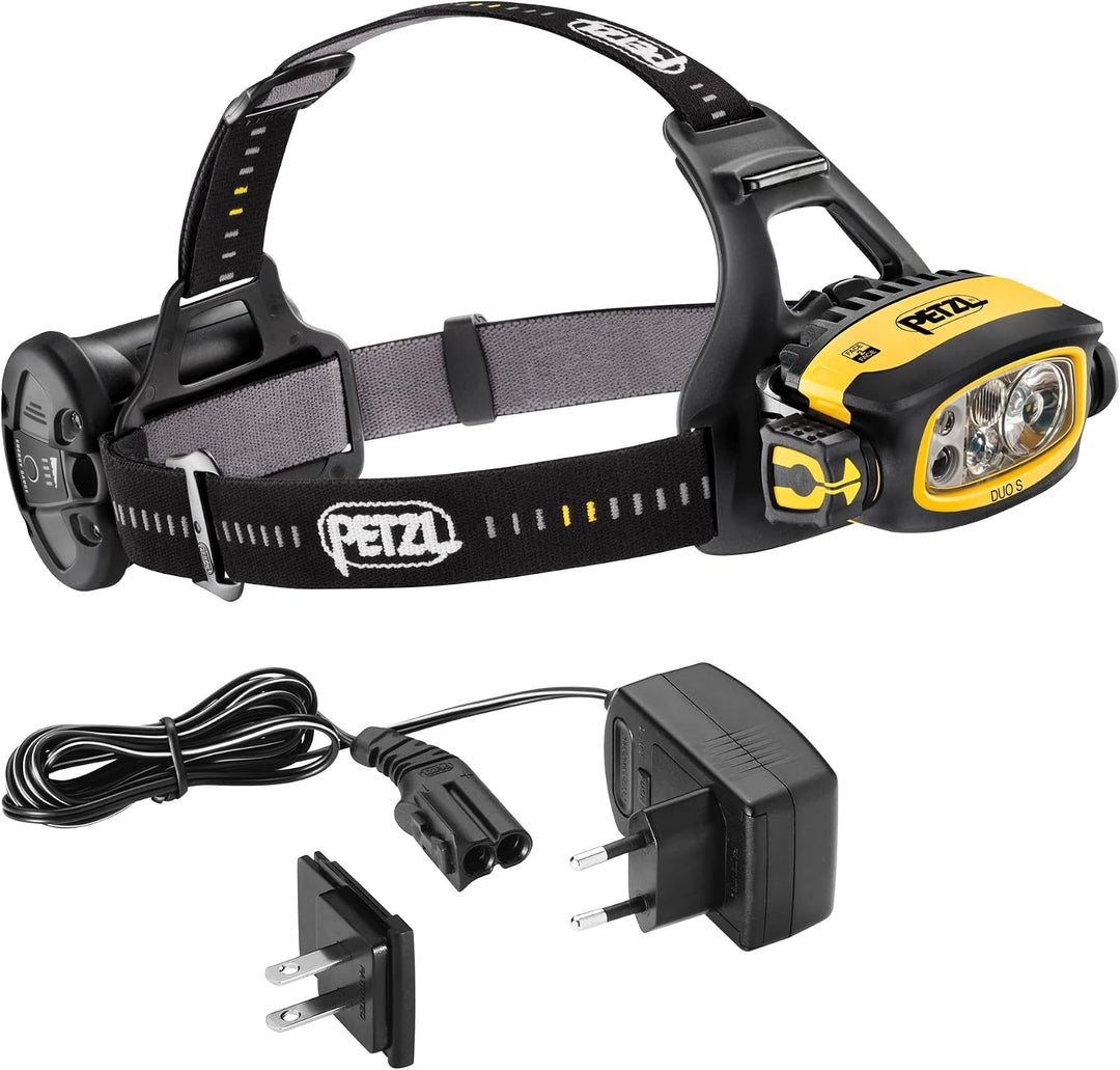 PETZL E80CHR Unisex – Erwachsene Stirnlampe Duo S Lampe, Mehrfarbig, one Size