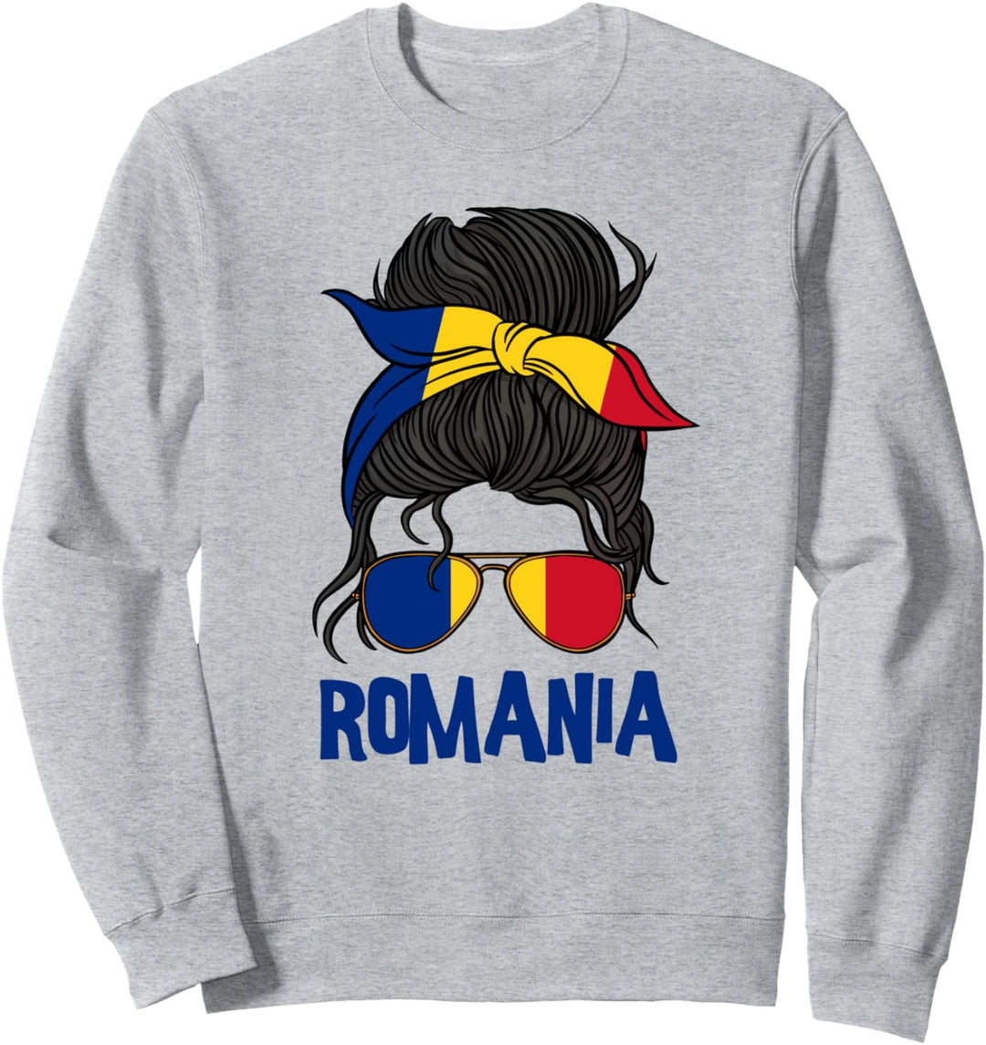 Rumänien für Mädchen, rumänische Flagge für Damen, Rumänien Sweatshirt