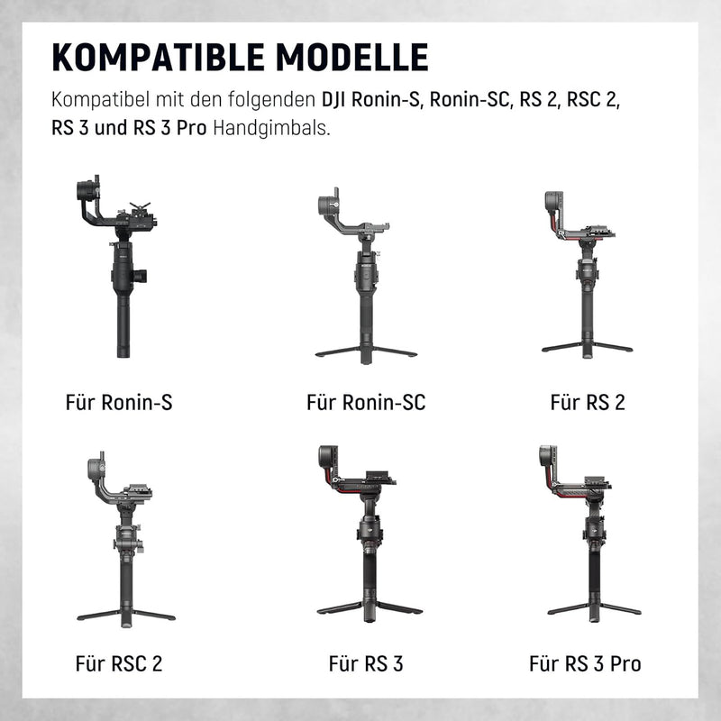 NEEWER Dual Griff Kompatibel mit DJI RS 2/RSC 2/RS 3/RS 3 Pro Ronin S Ronin SC Kamera Gimbal, Doppel