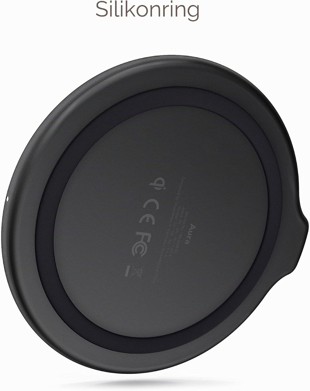 VONMÄHLEN Aura - Qi zertifiziertes 15W Wireless Ladegerät - Mit 4in1 18W Netzteil - Wireless Charger