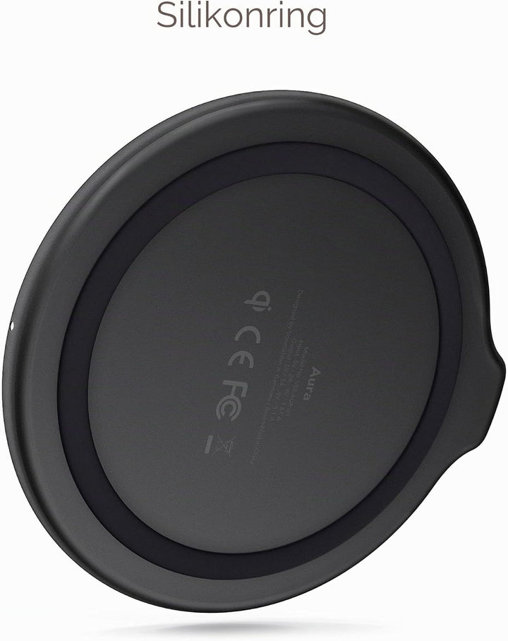VONMÄHLEN Aura - Qi zertifiziertes 15W Wireless Ladegerät - Mit 4in1 18W Netzteil - Wireless Charger