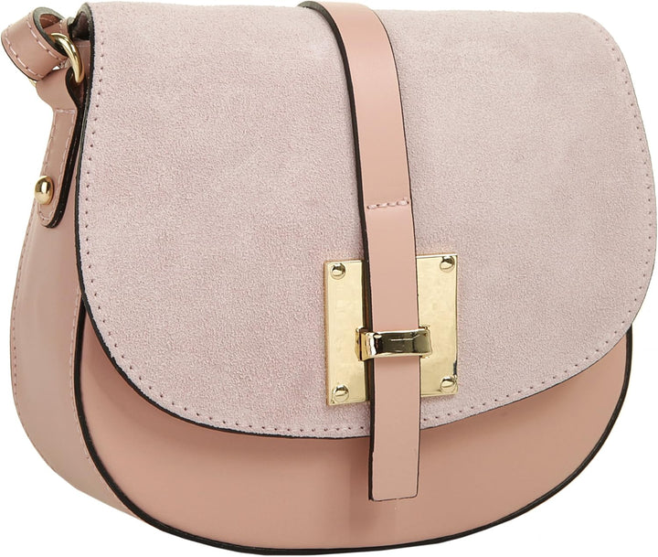 Cluty Umhängetasche echt Leder Damen - 018970 Cognac, Cognac