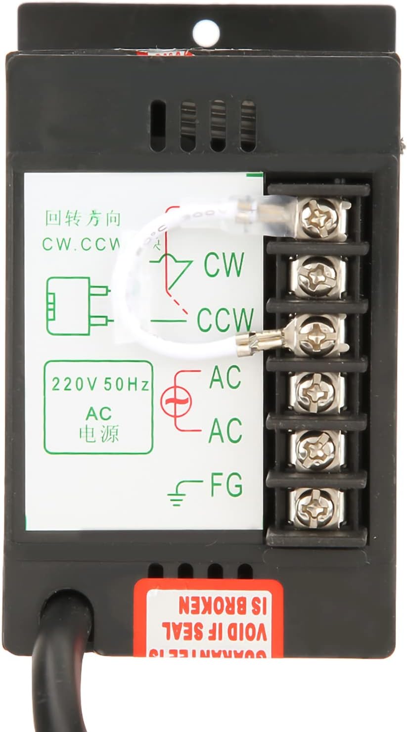 AC-Getriebemotor, AC 220V 6W Einphasen-Asynchron-Getriebemotor mit einstellbarer Geschwindigkeit (5K