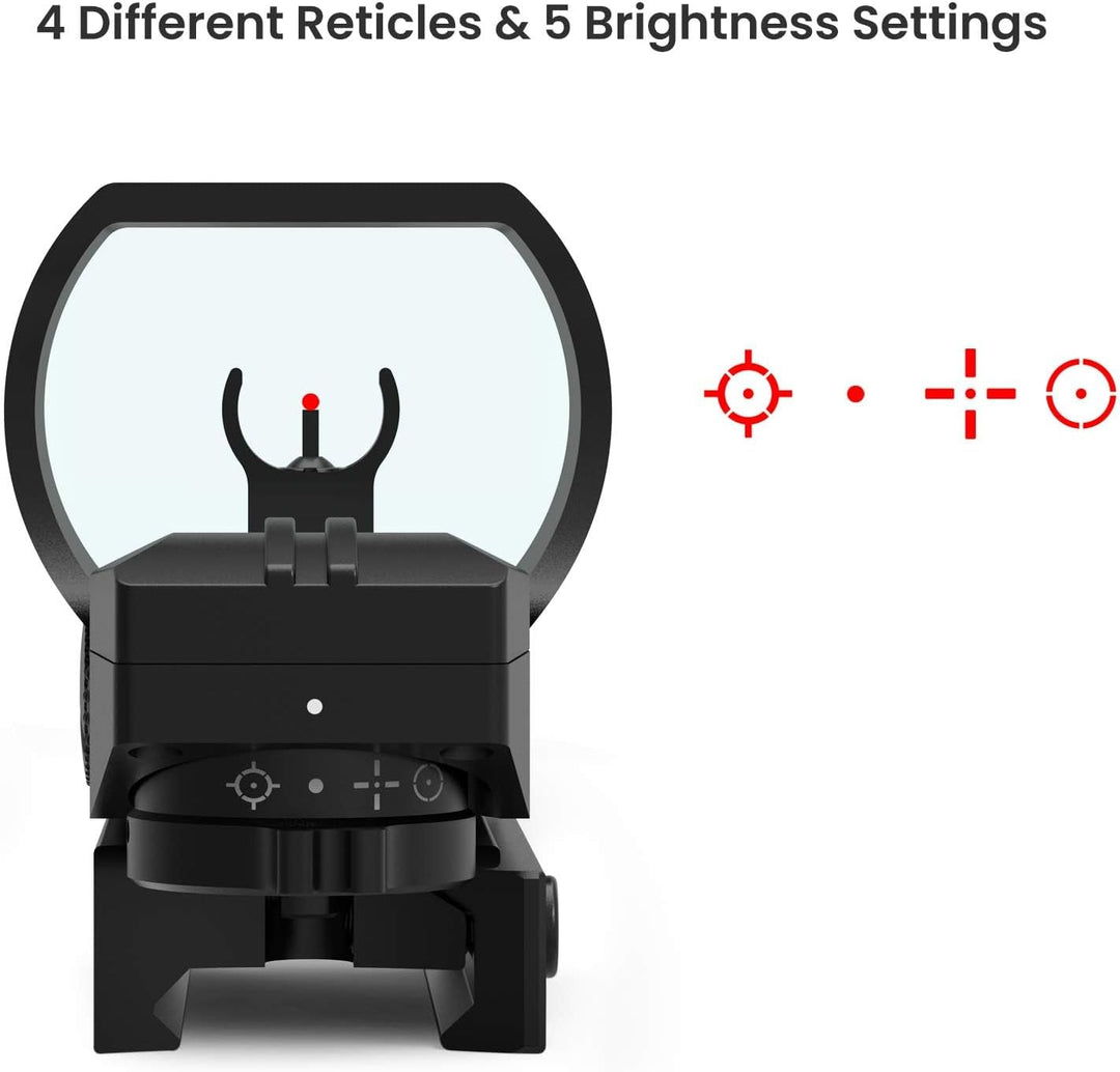 Feyachi RS-30 Red Dot Visier mit M37 1,5X - 5X Red Dot Lupe, Absolute Co-Witness