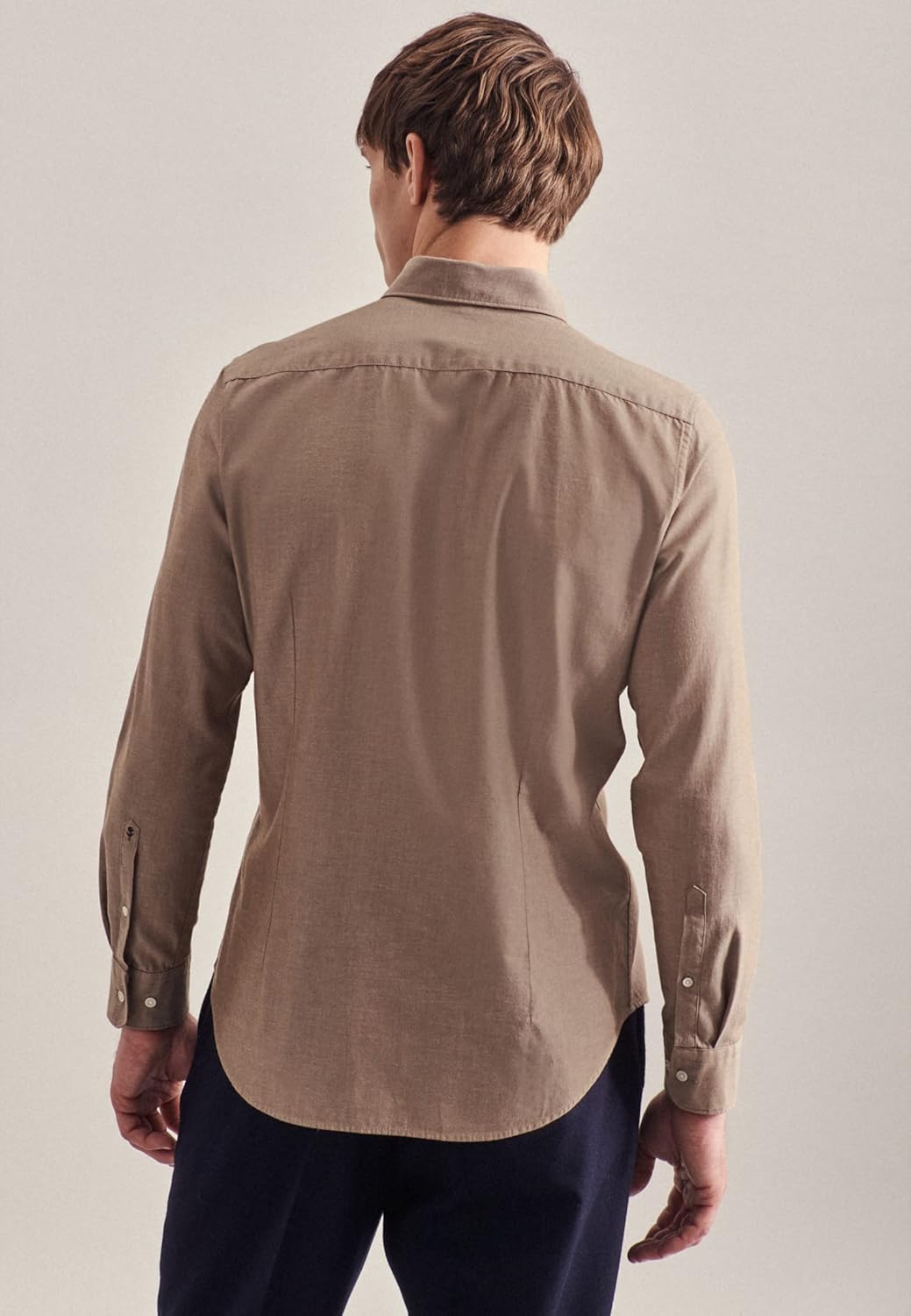 Seidensticker Herren Business Hemd - Bügelfreies, schmales Hemd - Slim Fit - Langarm - Button-Down-K