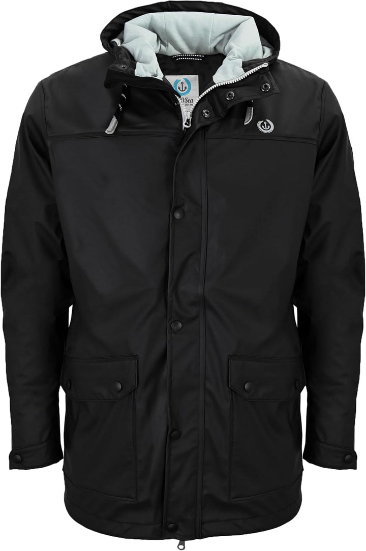 MADSea Herren Regenjacke Friesennerz 63096 gelb 4XL Schwarz, 4XL Schwarz
