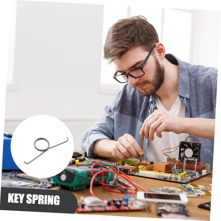 Garneck 50 Stück Eisen Spielmaschine Controller Feder Ersatz Metall Auslöseknopf Feder Für Spielkons