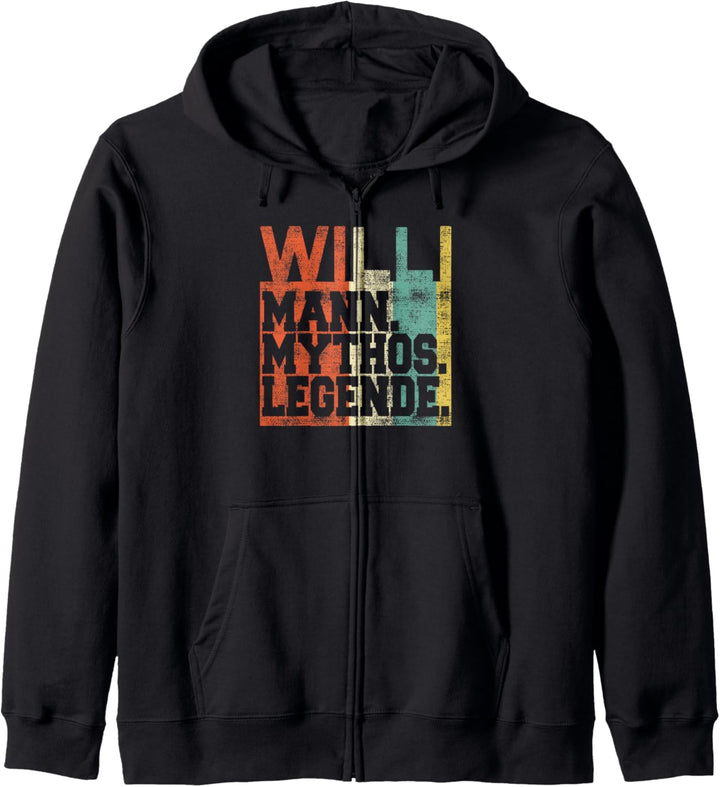 Retro Willi Mann Mythos Legende Geburtstag Kapuzenjacke