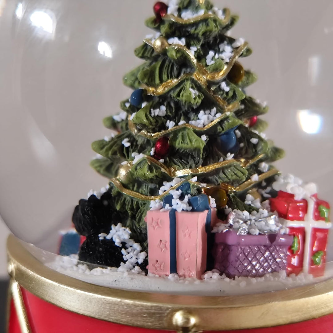 Heaven Sends Weihnachtsbaum auf Trommelsockel Schneekugel