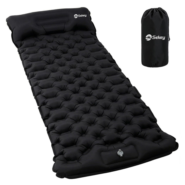 Sekey Ultraleichte Camping Luftmatratze mit Fusspumpe, 1 Min Aufblasen Campingmatratze, Extra Klein