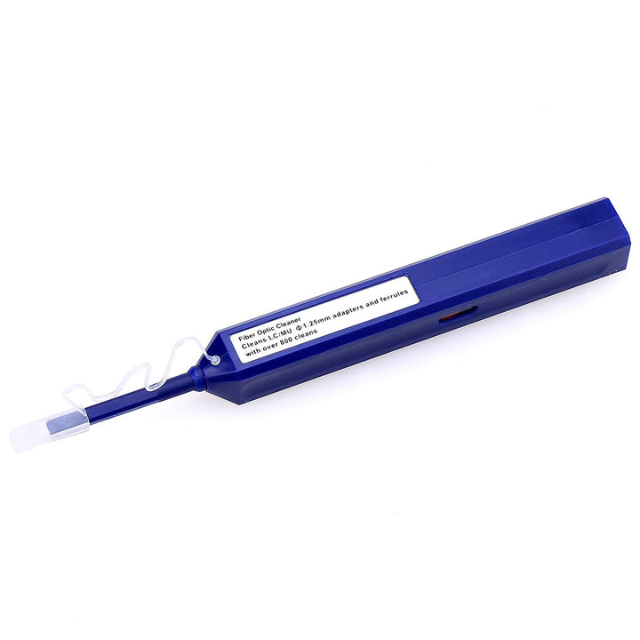 KELUSHI Glasfaserreinigungsstift für LC/MU-Stecker, Aktivierung durch einfaches Drücken, Blau