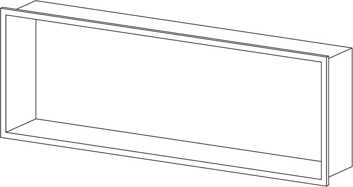 Wandnische aus Edelstahl NT206010X - 20 x 60 x 10 cm (B x H x T) Einbauregal, flexibler Einbau- Idea