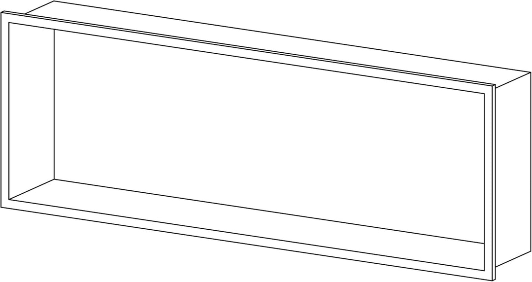 Bernstein Wandnische aus Edelstahl NT206010X - 20 x 60 x 10 cm (B x H x T) Einbauregal, Flexibler Ei