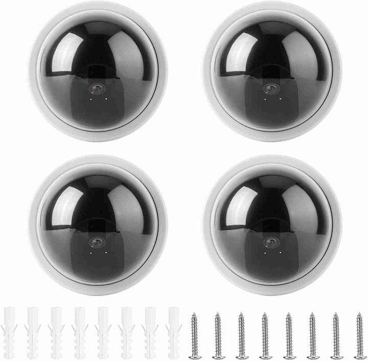 Realistische Halbkugel-Dummy-Kamera mit LED-Licht, Einfach zu Installierende Gefälschte Überwachungs