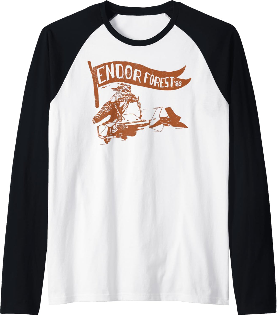Star Wars Ewok Speeder Endor Camp Pennant Raglan