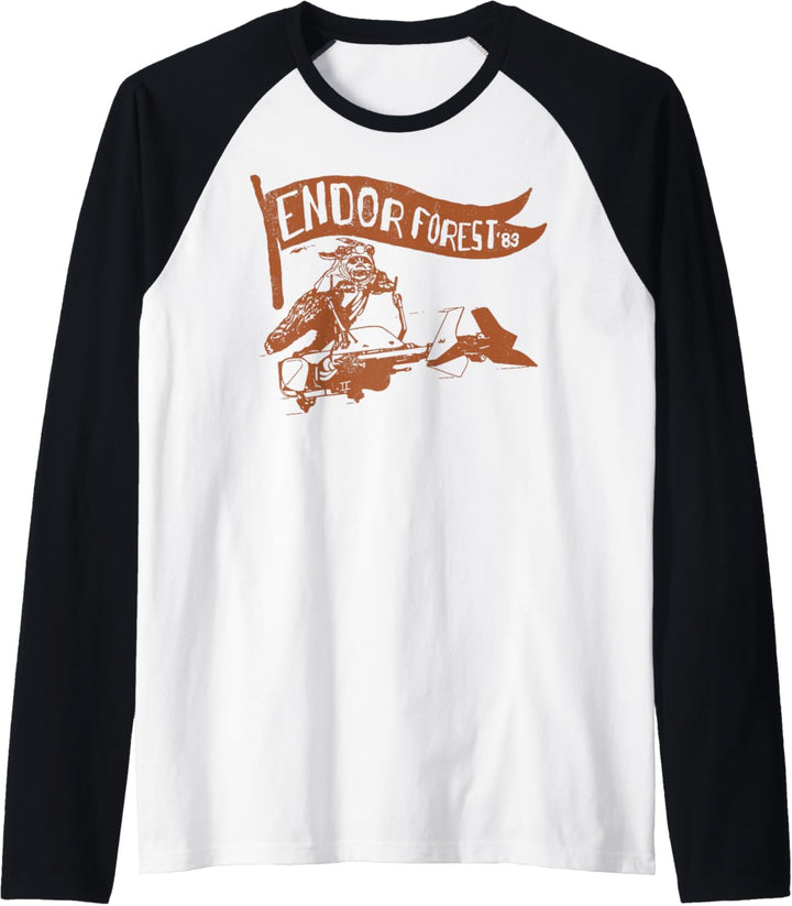 Star Wars Ewok Speeder Endor Camp Pennant Raglan
