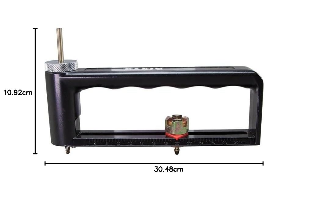 Lochschneider, verstellbarer Schneider von 12,7 bis 30,5 cm, schneidet 24 Gauge Stahl und 26 Gauge E