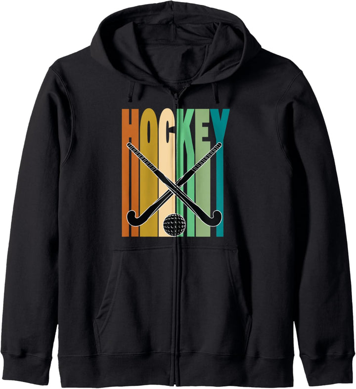 Field Hockey Funny Slogan Pun Gift - Hockey Ball & Sticks Kapuzenjacke